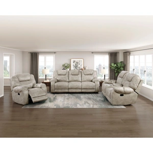 Homelegance Gainesville Microfiber Double Reclining Living Room Set