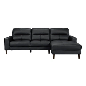 Homelegance Lewes Leather 2-Piece Sectional Sofa with Right Chaise