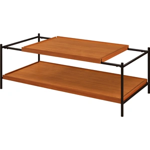 ACME Oaken Wood Rectangular Storage Coffee Table, Honey Oak