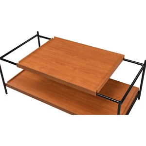 ACME Oaken Wood Rectangular Storage Coffee Table, Honey Oak