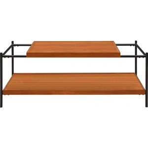 ACME Oaken Wood Rectangular Storage Coffee Table, Honey Oak