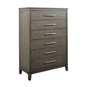 Kincaid Cascade Caitlin Wood 6-Drawer Chest, Grey