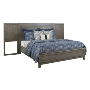 Kincaid Cascade Kline Wood Panel Bed, Grey