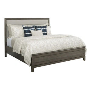 Kincaid Cascade Ross Fabric/Wood Panel Bedroom Set, Grey