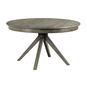 Kincaid Cascade Murphy Round Wood Dining Table, Grey