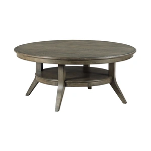 Kincaid Cascade Lamont Round Wood Coffee Table Set, Grey