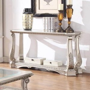 ACME Northville Sofa Table, Antique Champagne
