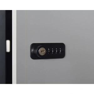 NARBUTAS Choice Office Single Row Locker w/2 Small Lockable Doors w/Combination Lock