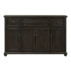 Liberty Furniture Harvest Home Wood 4-Door 3-Drawer Hall Buffet, Chalkboard