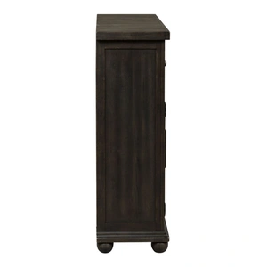 Liberty Furniture Harvest Home Wood 4-Door 3-Drawer Hall Buffet, Chalkboard