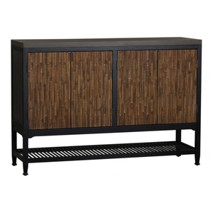 Liberty Furniture Harvest Home Wood 4-Door Server, Chalkboard