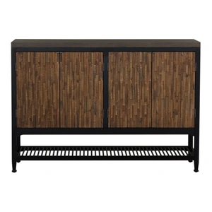 Liberty Furniture Harvest Home Wood 4-Door Server, Chalkboard