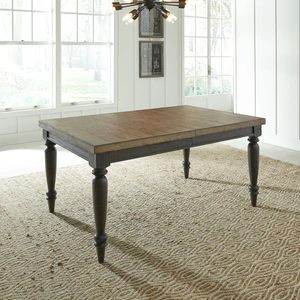 Liberty Furniture Harvest Home Rectangular Wood Dining Set – Extendable, Chalkboard