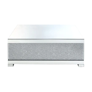 ACME Glam Mallika Mirrored/Faux Crystals Coffee Table