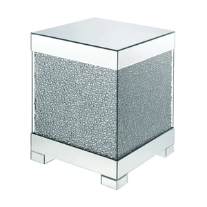 ACME Glam Mallika 87912 Mirrored/Faux Crystals End Table