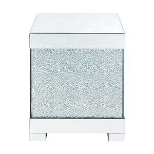 ACME Glam Mallika 87912 Mirrored/Faux Crystals End Table