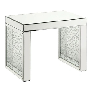 ACME Glam Nysa 88065 Mirrored/Faux Crystals Accent Table