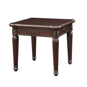 ACME Chateau De Ville Wood Square End Table, Brown