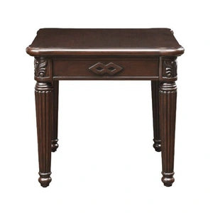 ACME Chateau De Ville Wood Square End Table, Brown