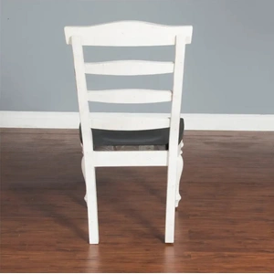Sunny Designs SM Carriage House Wood Ladderback Dining Side Chair, European Cottage (Set of 2)