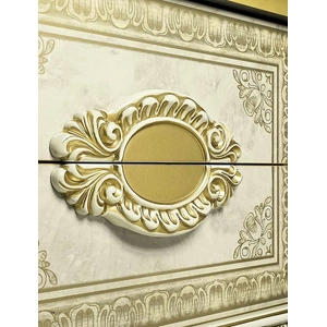 Camelgroup, Italy Leonardo Wood Nightstand, Beige