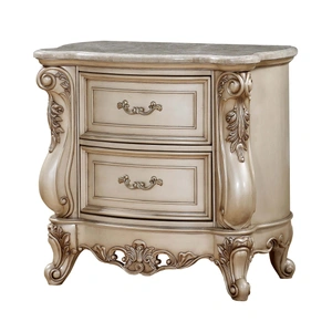 ACME Gorsedd Nightstand, Antique White