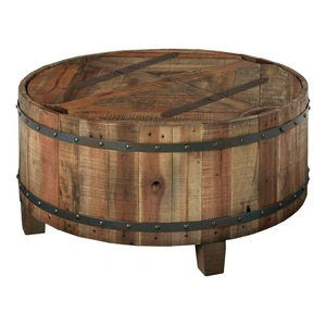 Kincaid Modern Classics Round Wood Cocktail Table, Beige