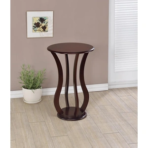 Coaster Elton Round Top Accent Table, Cherry