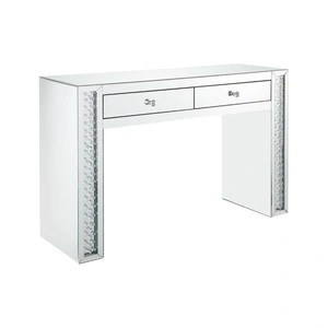 ACME Glam Nysa 90157 Mirrored/Faux Crystals Vanity Desk