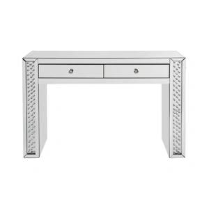 ACME Glam Nysa 90157 Mirrored/Faux Crystals Vanity Desk