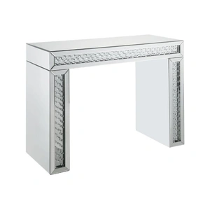 ACME Glam Nysa 90159 Mirrored/Faux Crystals Vanity Desk