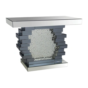 ACME Glam Nysa 90232 Mirrored/Faux Crystals Console Table
