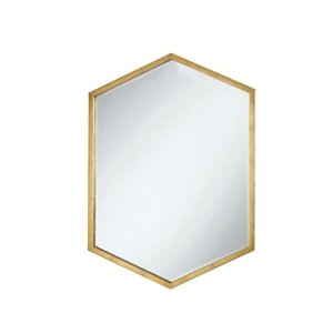 Coaster Bledel Hexagon Shaped Wall Mirror, Gold