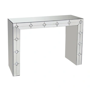 ACME Glam Hessa 90242 Mirrored/Faux Rhinestone Console Table