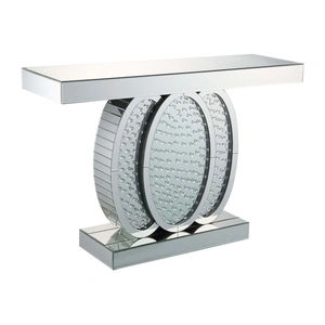 ACME Glam Nysa 90320 Mirrored/Faux Crystals Console Table