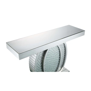 ACME Glam Nysa 90320 Mirrored/Faux Crystals Console Table