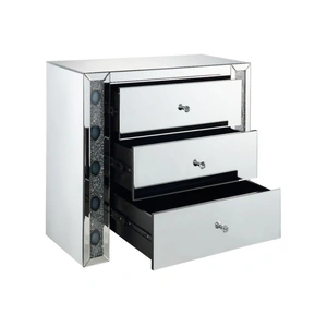 ACME Glam Sonia 90322 Mirrored/Faux Agate Cabinet/Console Table