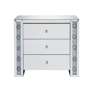 ACME Glam Sonia 90322 Mirrored/Faux Agate Cabinet/Console Table