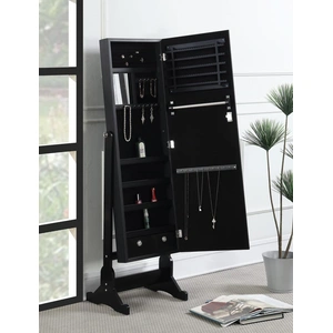 Coaster Tutuola Jewelry Cheval Mirror, Black