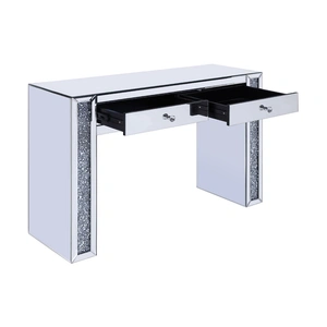 ACME Glam Noralie 90465 Mirrored/Faux Diamonds Vanity Desk