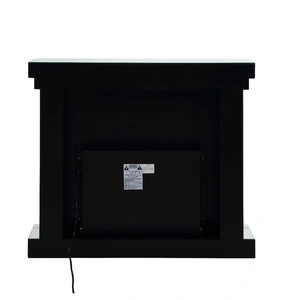 ACME Glam Noralie 90470 Mirror/Faux Diamonds LED Fireplace w/ Adjustable Temperature & Timer