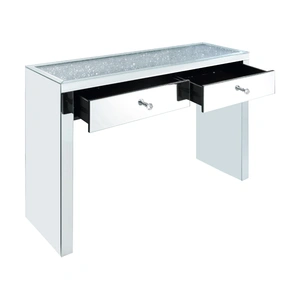 ACME Glam Noralie 90507 Mirrored/Faux Diamonds Console Table