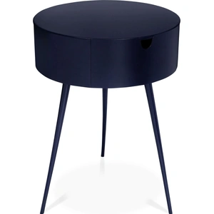 Meridian Furniture Bali 1-Drawer Metal Side Table/Nightstand
