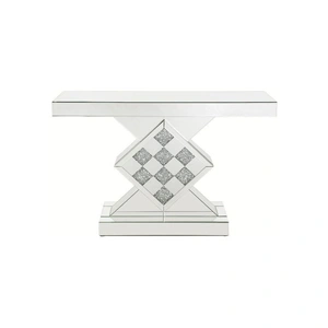 ACME Glam Noralie 90622 Mirrored/Faux Diamonds Console Table
