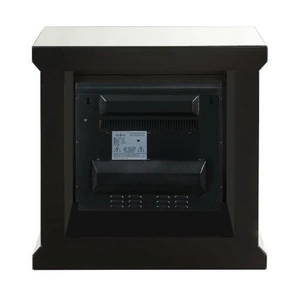 ACME Glam Noralie 90862 Mirror/Faux Diamonds LED Fireplace w/ Remote Control & Timer
