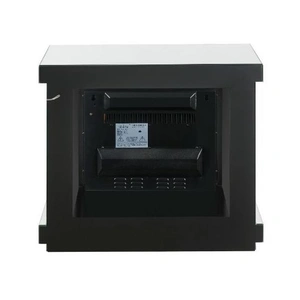 ACME Glam Noralie 90864 Mirror/Faux Diamonds LED Fireplace w/ LED Lighting, Remote Control & Timer