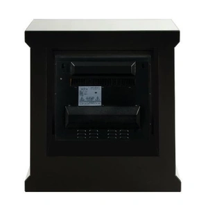 ACME Glam Noralie 90868 Mirror/Faux Diamonds LED Fireplace w/ Remote Control & Timer