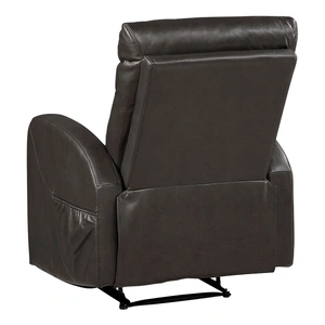 Homelegance Allen Faux Leather Reclining Chair, Espresso