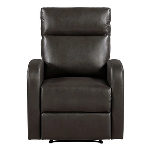 Homelegance Allen Faux Leather Reclining Chair, Espresso