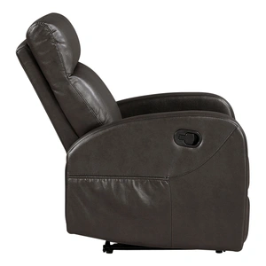 Homelegance Allen Faux Leather Reclining Chair, Espresso